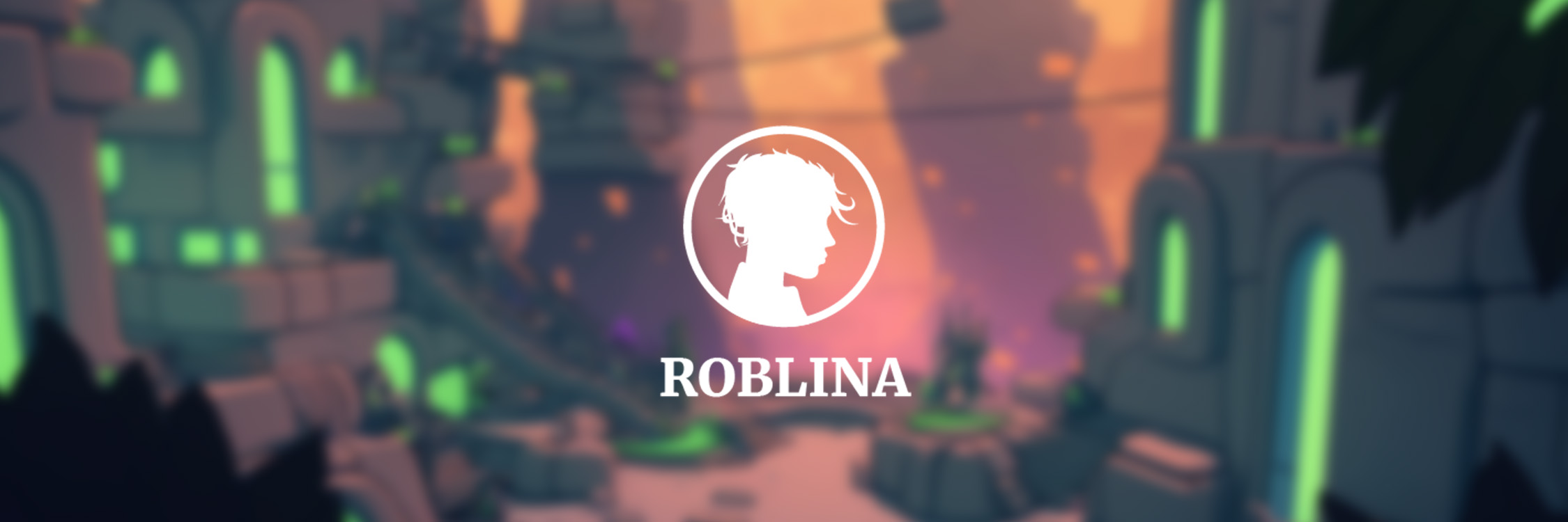 Roblina Banner with Art Background